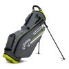 Callaway 2023 Chev Golf Stand Bag-Charcoal with Floral Yellow